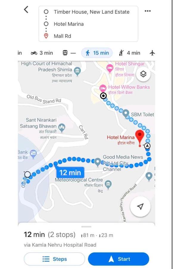Mountain Zest-Simla Royale Near Mall Road-Free Pickup From Railway Station Simla Luaran gambar